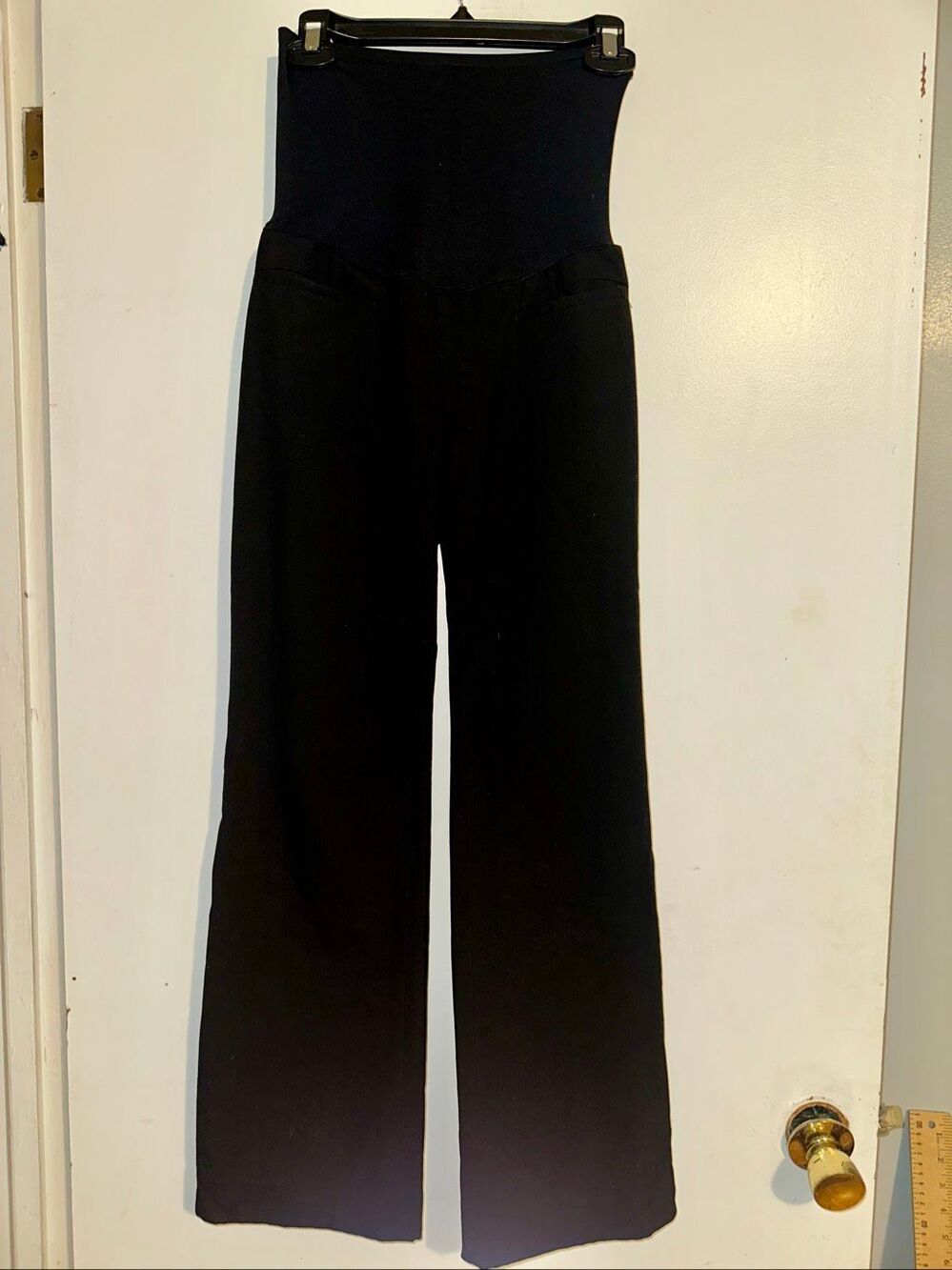 Gap Maternity Full Panel Modern Boot Stretch black dress pants trousers Pants 1